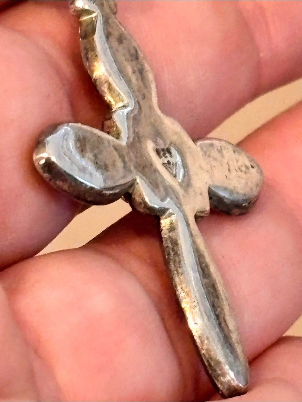 Vintage 925 Sterling Silver Designer Cross Pendant
